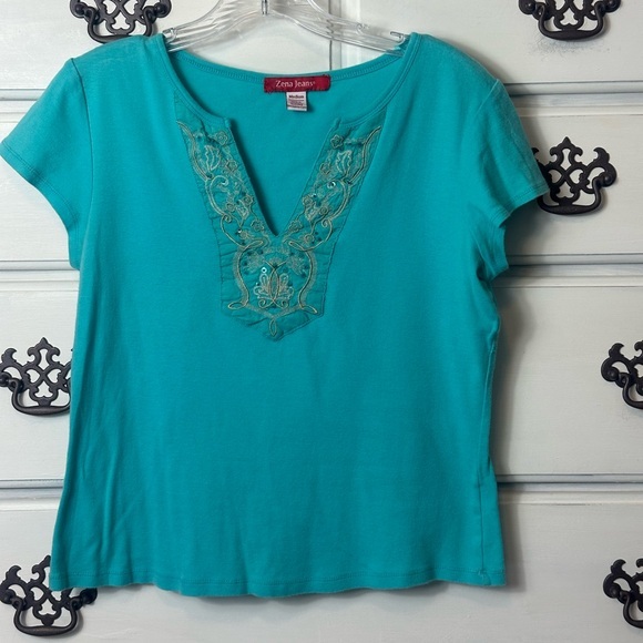 Y2K Embroidered/Sequin Tee - Picture 4 of 12